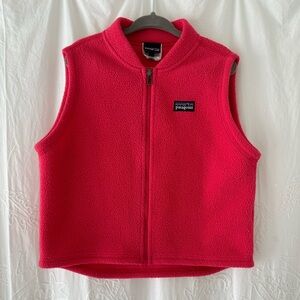 3T Girls Pink Patagonia Fleece Vest